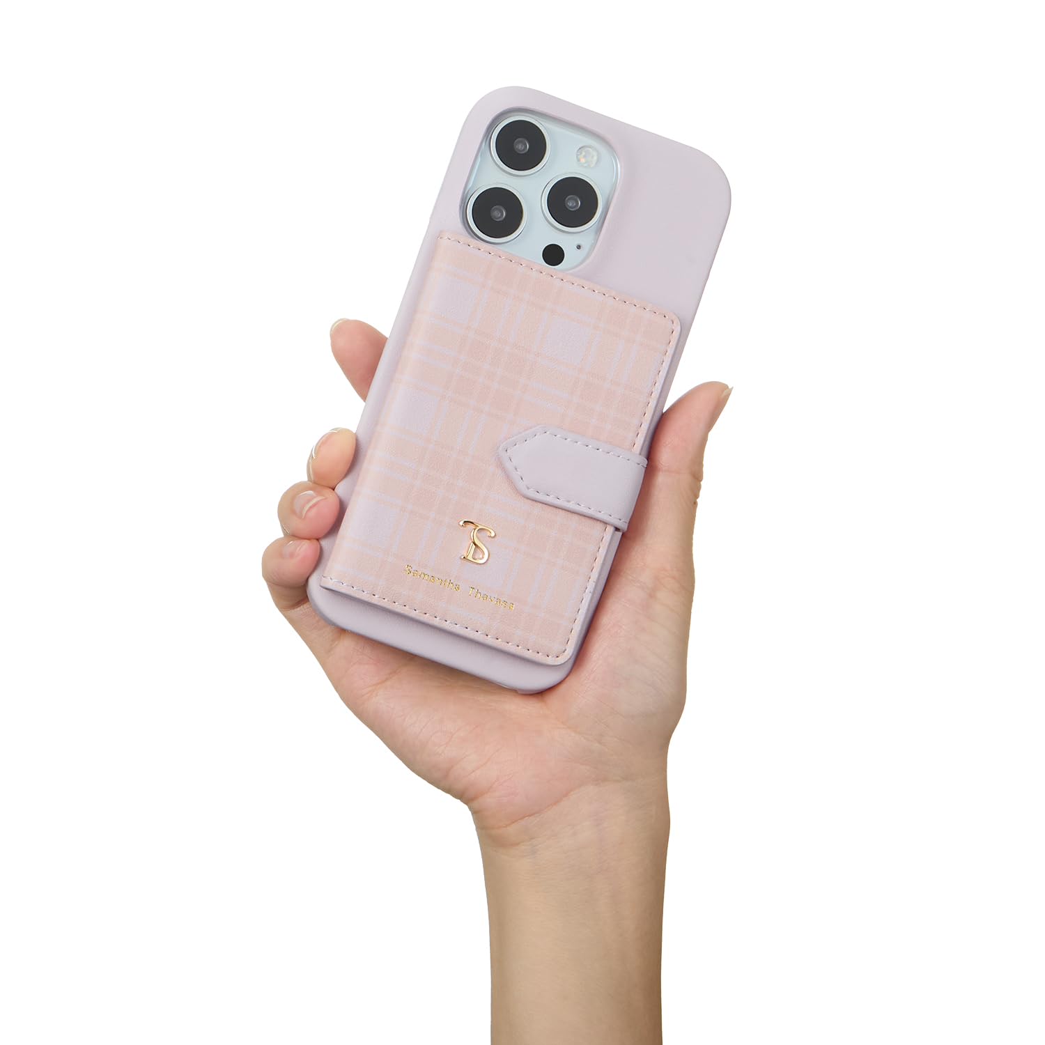 Samantha Thavasa] iPhone 16 Pro Case Wrap Case with Plaid Magsafe