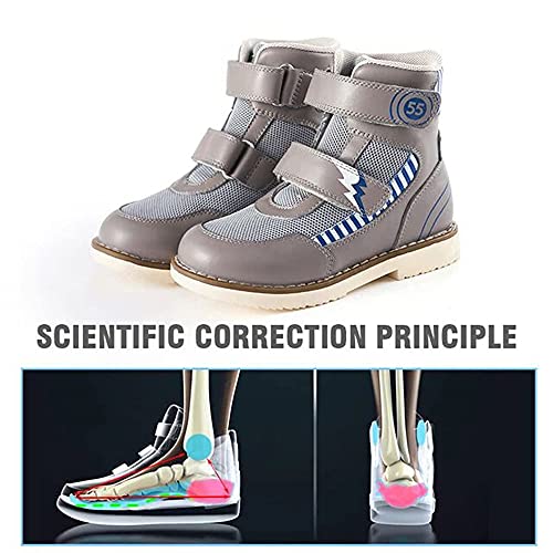 princepard Kids orthopedic shoes, High-top Corrective Shoes for Toddlers with Arch and Ankle Support, Suitable for X/O Legs and Flat Feet4