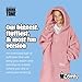 THE COMFY Teddy Bear Quarter-Zip | Sherpa Wearable Blanket with Quarter Length Zipper, Oversized Design with Hood and Pocket, From Shark Tank, for Women & Men, Warm and Cozy Gifts