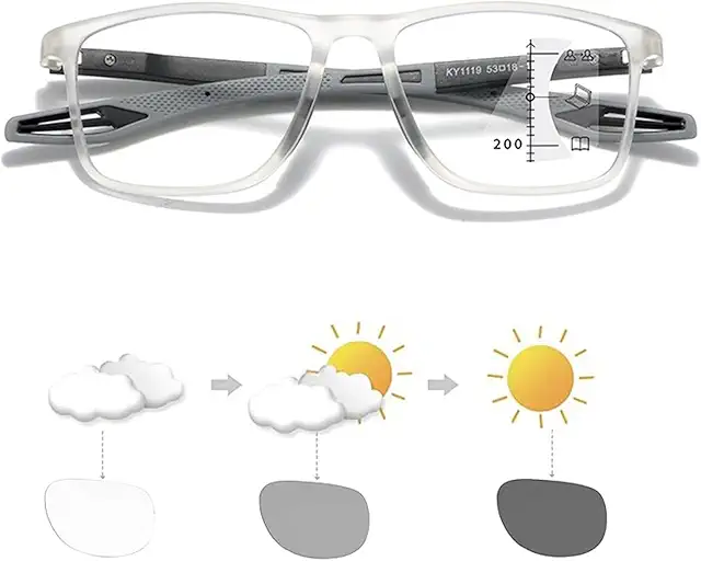 Gafas Progresivas Multienfoque TR Deportivas con Anti Luz Azul - Óculos Progressivos