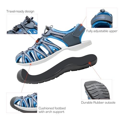Image of DREAM PAIRS Men's 160912-M-NEW Adventurous Summer Outdoor Sandals