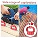 Vercraft 48 Pcs Red 1/4 Inch Deck Spacer Board Jig Gap Board with Bright Color Easily Spotting, Easy Pull, Deck Board Jig Spacer Rings for Pressure Treated Composite Plank Decking Tool