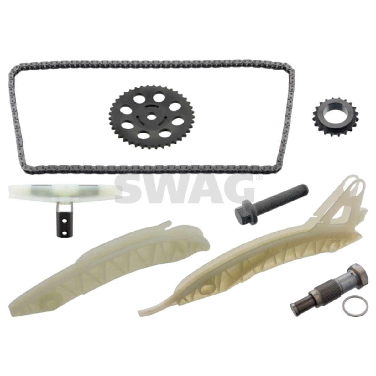 SWAG Kit de chaîne de distribution jeu 144 Simplex Chaîne fermée Compatible avec PEUGEOT 207 3/5 portes WA, WC 208 I 3/5 portes CA, CC 308 II 3/5 portes LB, LP, LW, LH, L3 308 I 3/5 portes 4A, 4C
