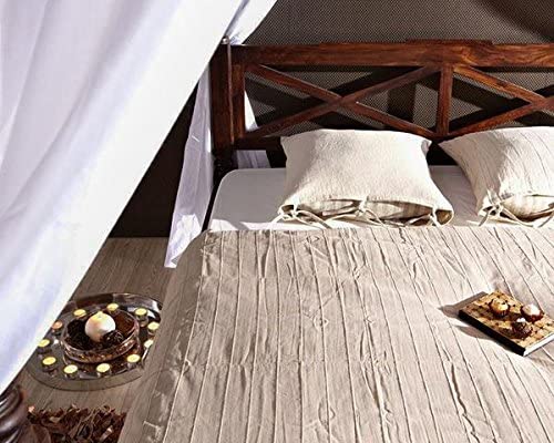 Image of Sheesham Solid Wood King Size Jodhpur Poster Bed for Home| Beautiful Bedroom (King, Jodhpur Poster Bed)
