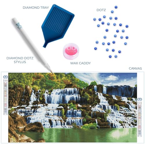 Kit de peinture DIAMOND DOTZ DD14 multicolore grand format 99x55 cm - 5