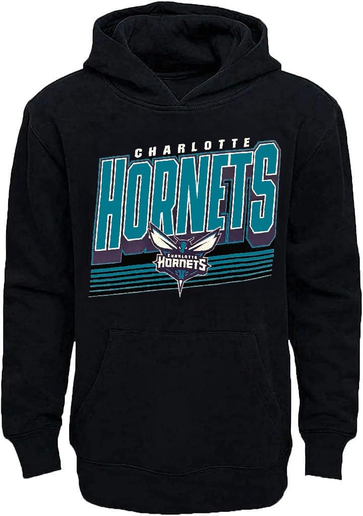 OuterstuffNBA Youth 8-20 Team Color Game Time Primary Logo Pullover Fleece Sweatshirt Hoodie