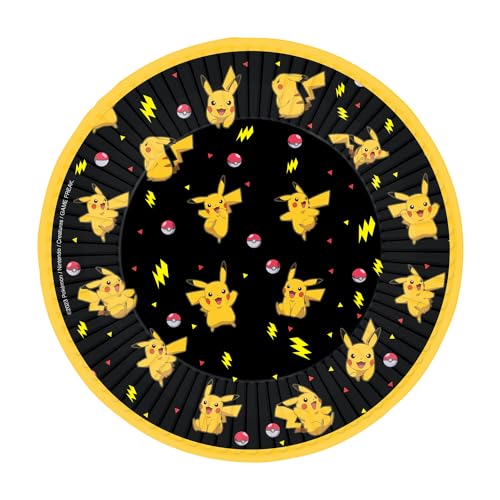 Amscan Piatti di carta da dessert per feste di compleanno per bambini, motivo: Pokémon, 9917105-66, confezione da 8