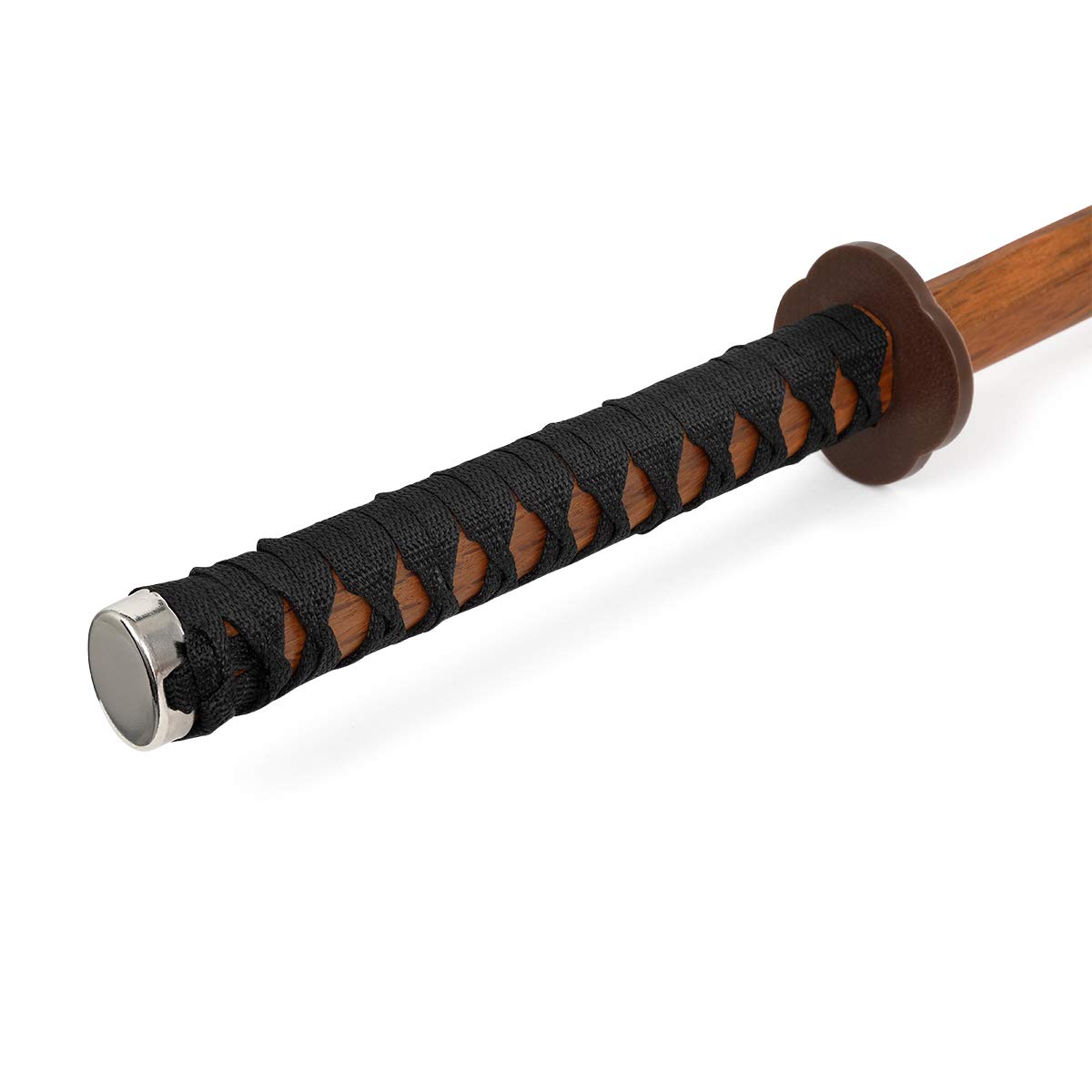 Playwell Arts Martiaux en Bois Bokken avec Cordé Poignée - Rouge Oak
