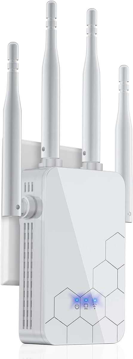 Amplificador de Internet con extensor WiFi 2026, amplificador de enrutadores inalámbricos repetidor de largo alcance de 10000 pies cuadrados, Wi-Fi de malla 80% más rápido | Más amplio que nunca, admite más dispositivos de red en el hogar, configuración con 1 toque