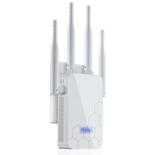 2026 WiFi Extender Internet Booster, 10000 Sq.ft Long Range Repeater Wireless Routers Amplifier, Mesh Wi-Fi 80% Faster | Broader Than Ever, Support More Network Devices at Home, 1-Tap Setup