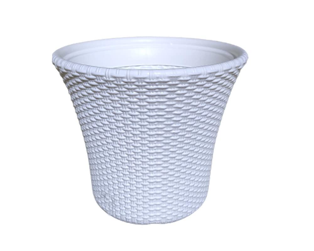 Red Plastic Pots - 3 Pack 12 Inch Durable Planters -9 Red Plastic Pots - 3 Pack 12 Inch Durable Planters -9