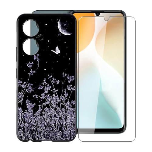 Coque BLU G64 silicone TPU noir et housse protection écran verre trempé
