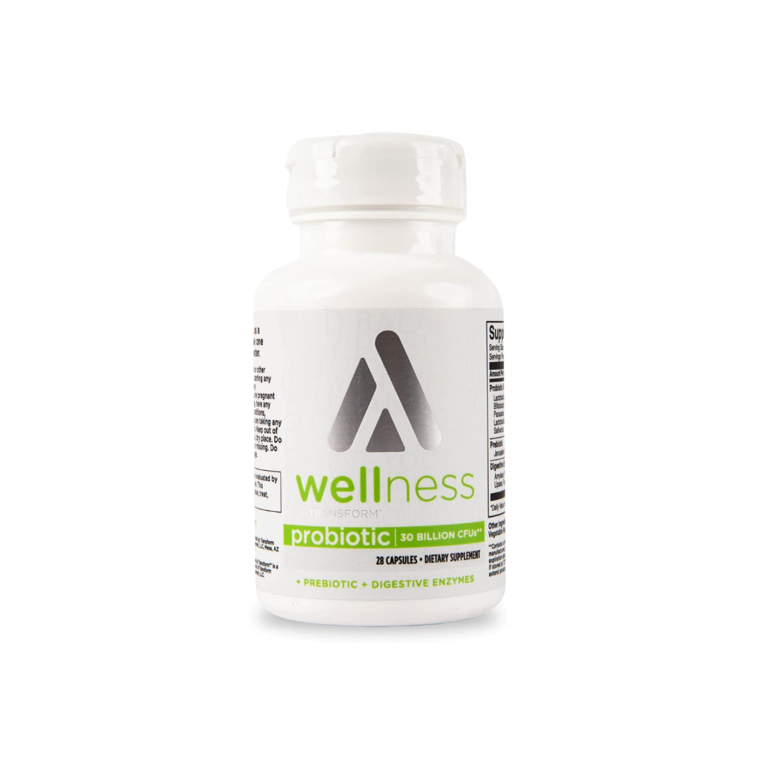 TransformHQProbiotic (60 Capsules | Over 10 Billion CFU) - Gluten Free, Non-GMO Probiotic Wellness Supplement