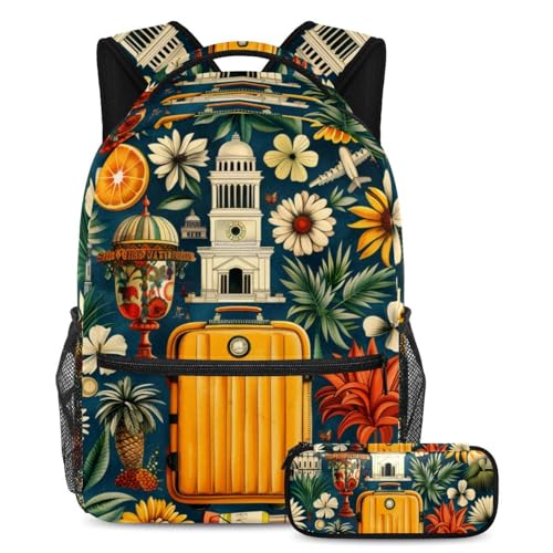 Cartables de rentrée scolaire lot de 2 sacs à dos paysage