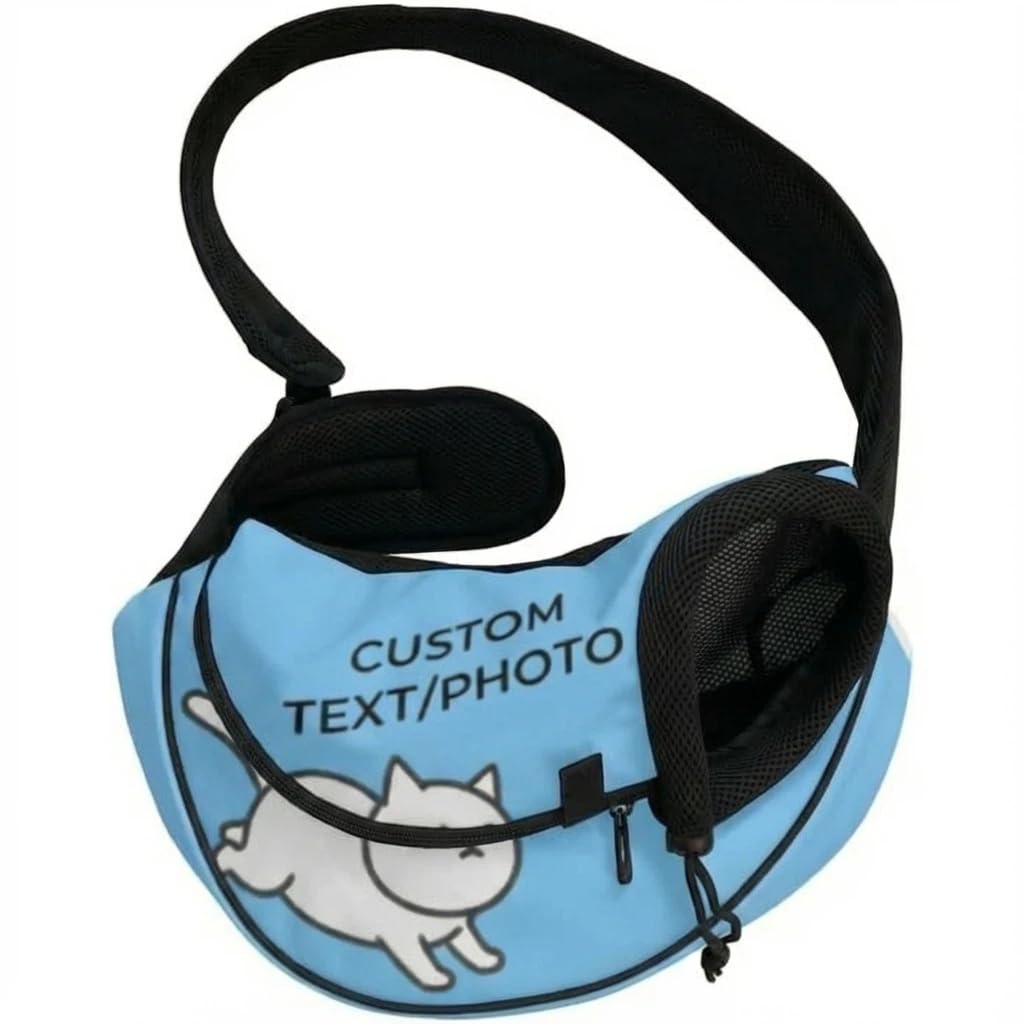 Sac de transport personnalisé pour petits chiens, sac à bandoulière pour petit animal de compagnie, adapté pour sortir les animaux de compagnie, faire du vélo