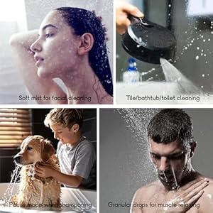 High pressure filtered shower head with handheld 7 modes 5 high flow hand held hydro rain showerhead with 60 stainless steel hose and adjustable bracket premium chrome   cucciolini doodles