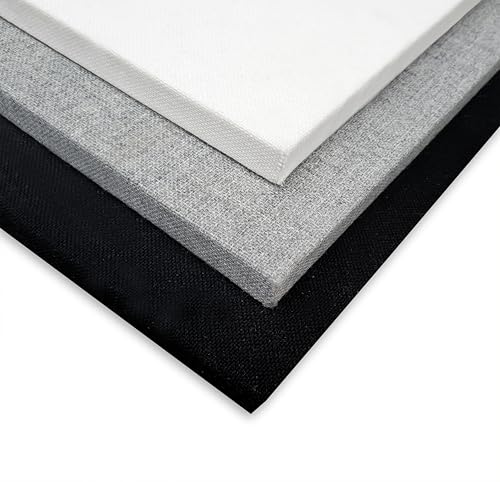 Soundsulate Paneles Acústicos para Pared Cubiertos de Tela, (24" x 48" x 1") - Hecho en USA (Blanco - 224) miniatura 2