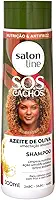 Salon Line, Shampoo, SOS Cachos, Azeite de Oliva, Vegano - Para Cabelos Ondulados, Cacheados e Crespos, 300ml