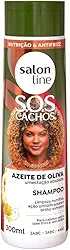 Salon Line, Shampoo, SOS Cachos, Azeite de Oliva, Vegano - Para Cabelos Ondulados, Cacheados e Crespos, 300ml