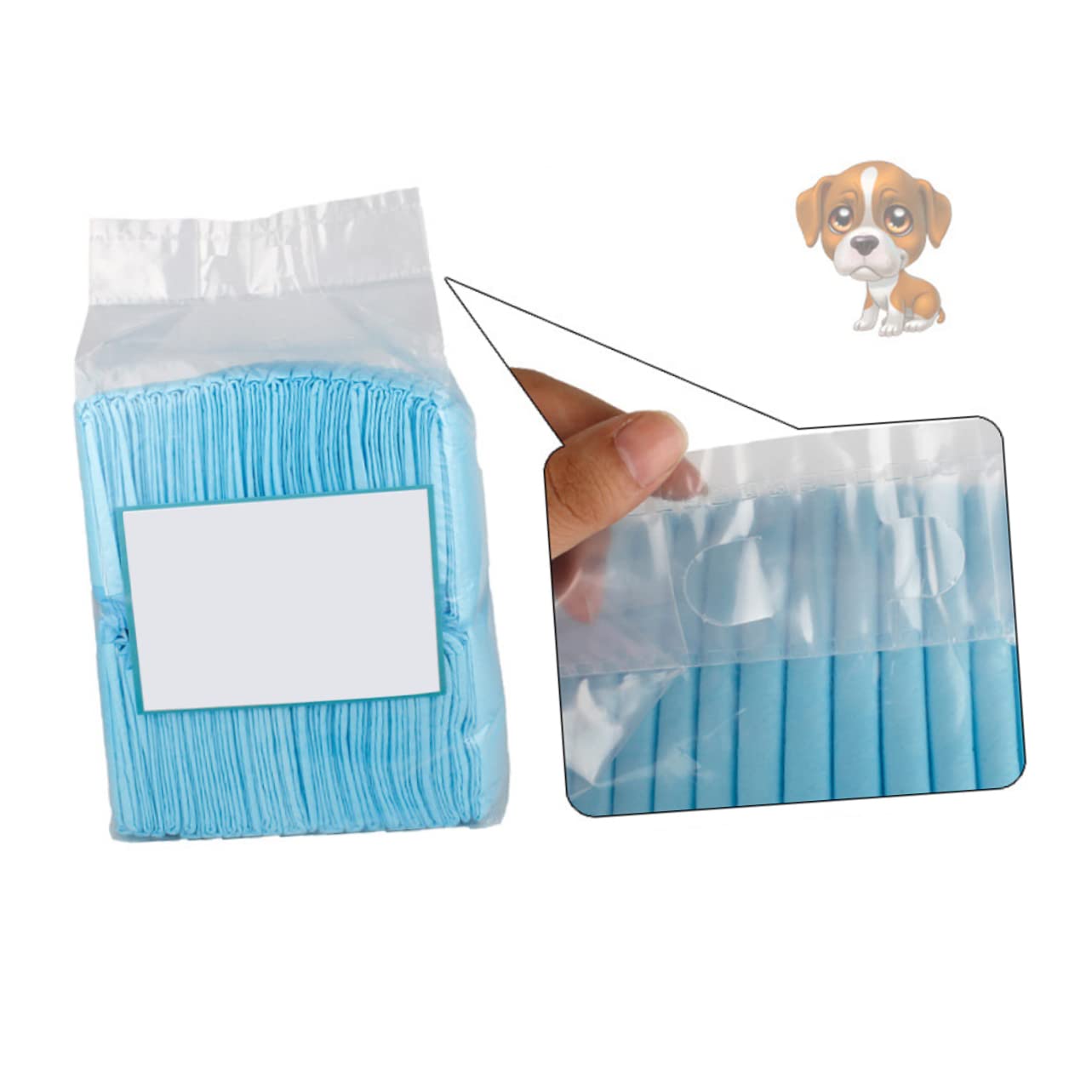 Pet Training Diaper Assorbente per Cani S 100 Pezzi 33x45 Cm | Tessuto Non Tessuto, 1 Confezione, per Cuccioli e Animali Domestici, Uso in Gabbia e Appartamenti