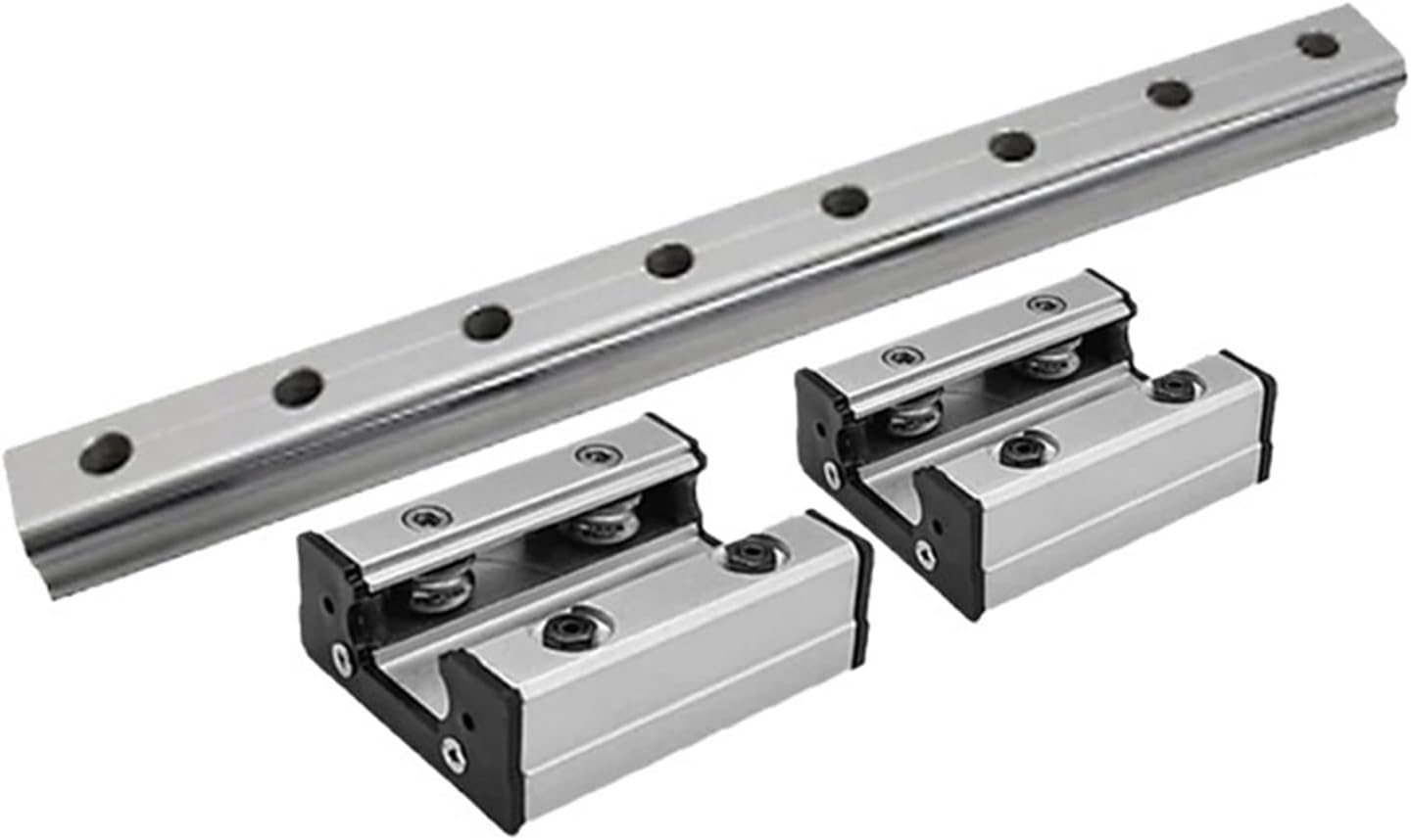 High-Speed External Dual-Axis Linear Guide Rail Square Track Roller Slide LGD6+4 -Wheel Slider Length 1200-2500mm(1 LGD6 2 LGD6-60L-4,2050mm)