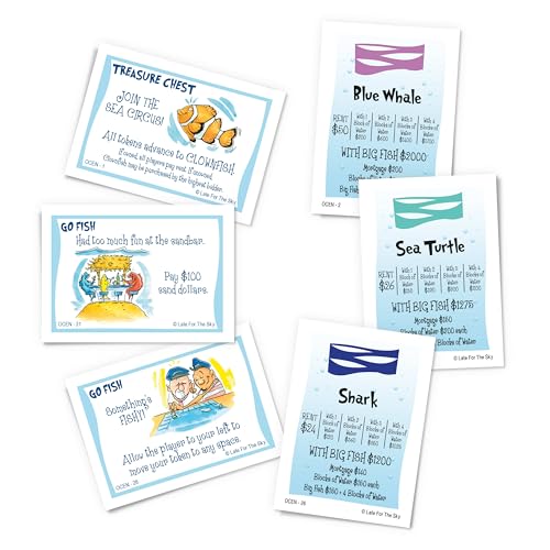 Late for the Sky Ocean-Opoly juego de mesa familiar miniatura 3