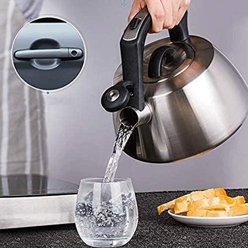 Whistling Kettle Whistling Tea Kettle Tea Kettle Stovetop Stainless Steel Kettle with Mirror Finish, Anti-Scald Handle