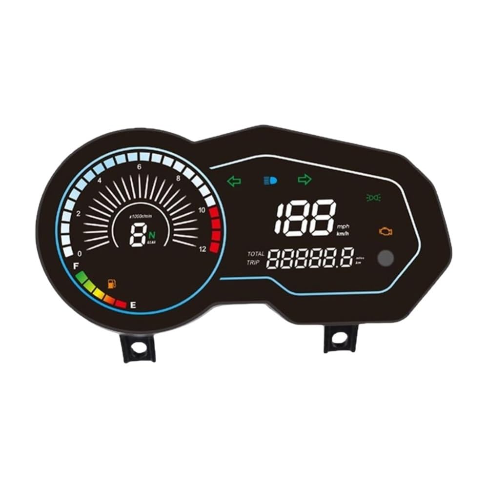 Tachimetro Digitale Contagiri motocicletta Contachilometri Digitale Per Moto, Resistente All'usura, Antiappannamento, Misuratore Di Codice Elettronico Universale Per Italika 150z