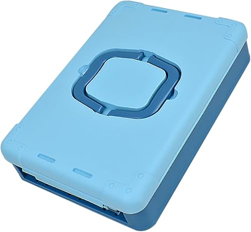 CIMAXIC Caja de almacenamiento portátil Caja de almacenamiento de juguetes para niños Contenedores de plástico Caja de herramientas plegable Estuche