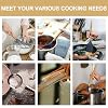 Cooking Utensils Set- 35 PCs Kitchen Utensils with Grater,Tongs, Spoon Spatula &Turner Made of Heat Resistant Food Grade Silicone and Wooden Handles Kitchen Gadgets Tools Set for Cookware #5