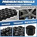 OLLBIT 20PCS Lug Nut Covers 21mm Black Hex Lugnut Covers with Removal Tool for Protecting Decorating Wheel Bolts Automotive Exterior Accessories for Most Car Lug Nut Caps (21mm)