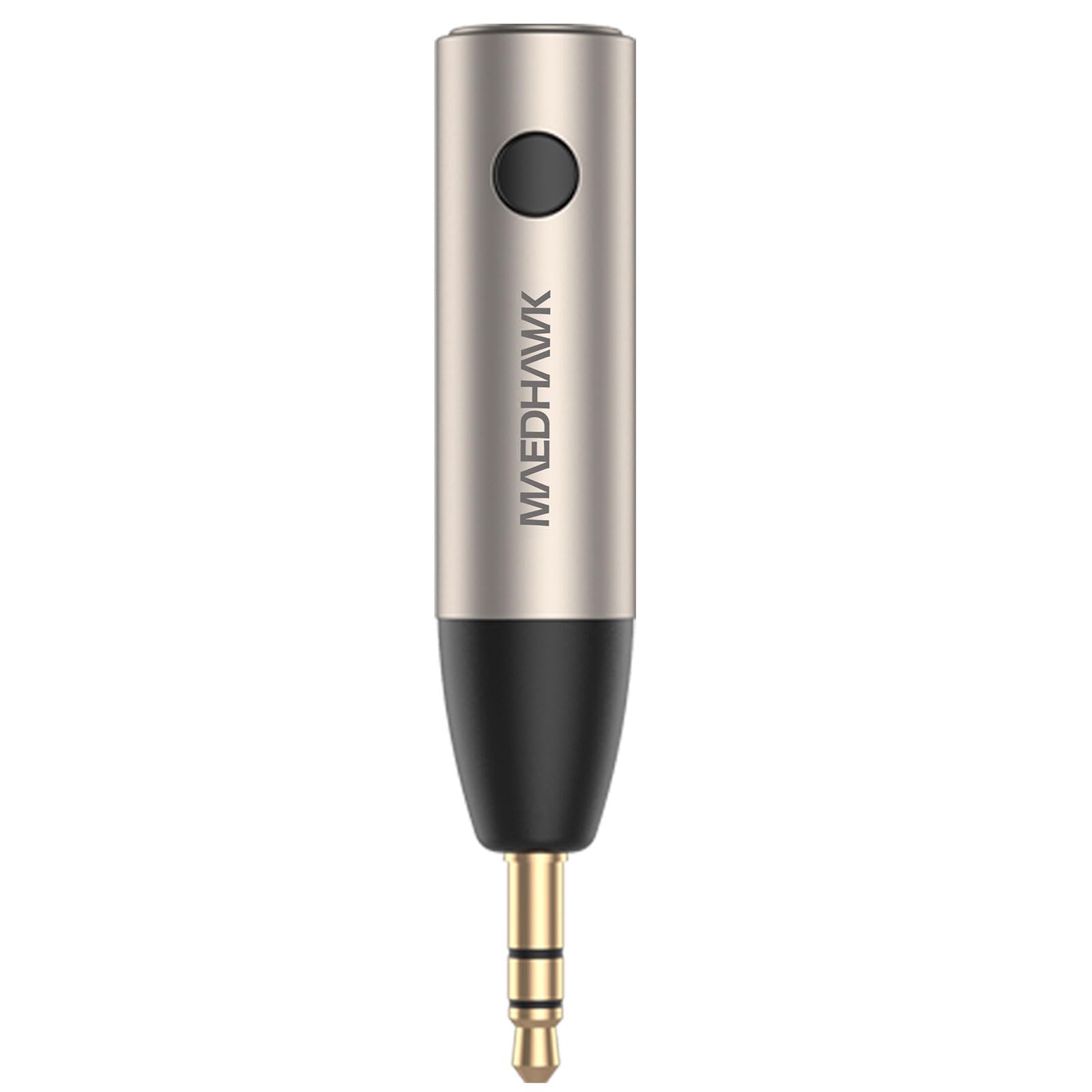 Maedhawk Receptor Bluetooth - Adaptador Aux Inalámbrico Portátil para el Altavoz de Auriculares de Transmisión de Música Estéreo en Casa del Automóvil