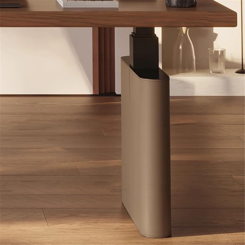 Table Bureau debout électrique avec plateau en noyer, hauteur réglable(S)