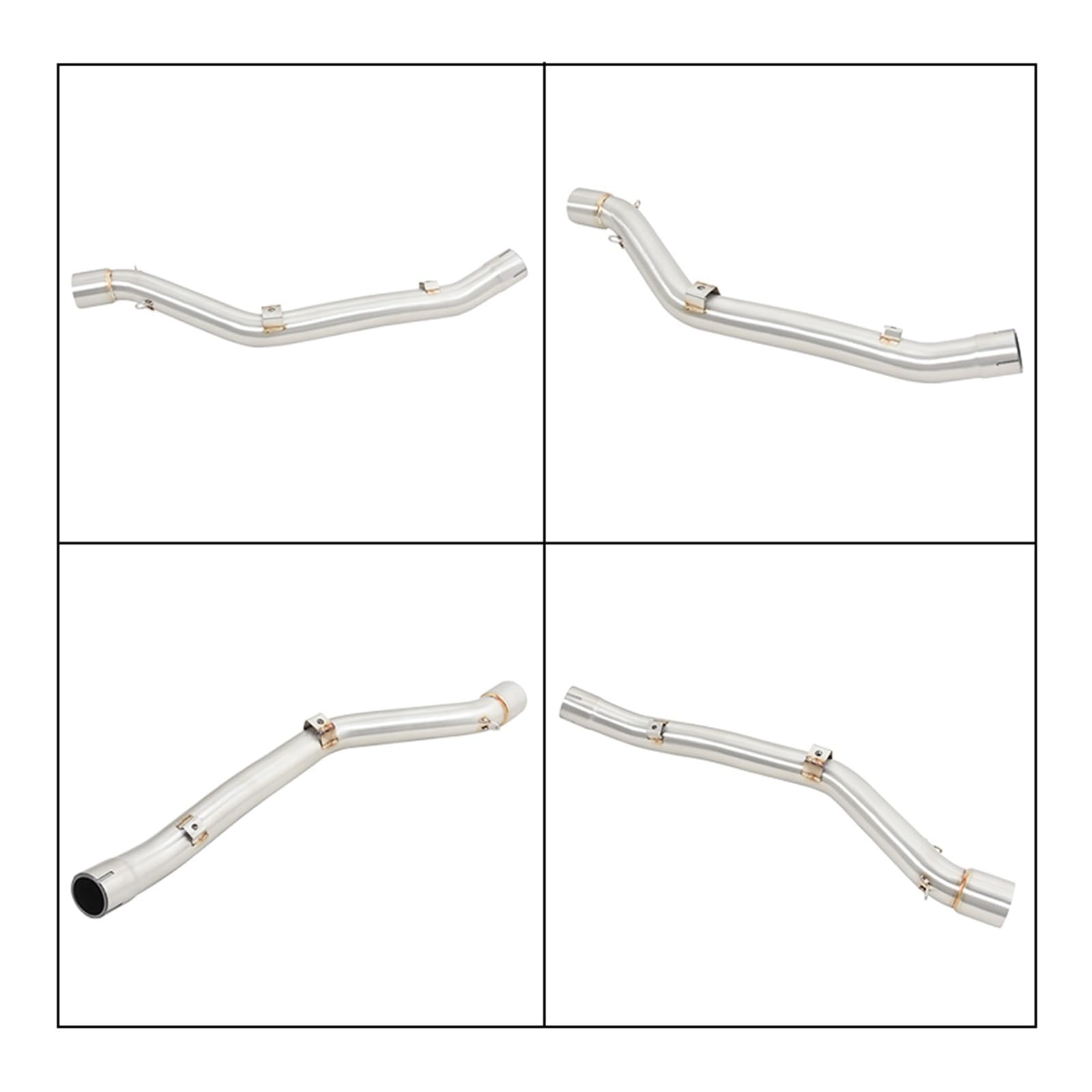 Marmitta Moto Per SUZUKI Per DRZ 400 2000-2022 Per DRZ400 SE SM Per DR-Z 400 Per DRZ400S Scarico Silenziatore Fuga Anteriore Centrale Collegamento Tubo Tubo centrale scarico(Dimensione:B)