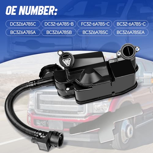 Fexhull DC3Z-6A785-C Engine Oil Separator Assembly Fits for Ford F250 F350 F450 F550 Super Duty 2011-2016 6.7L V8, 35704012