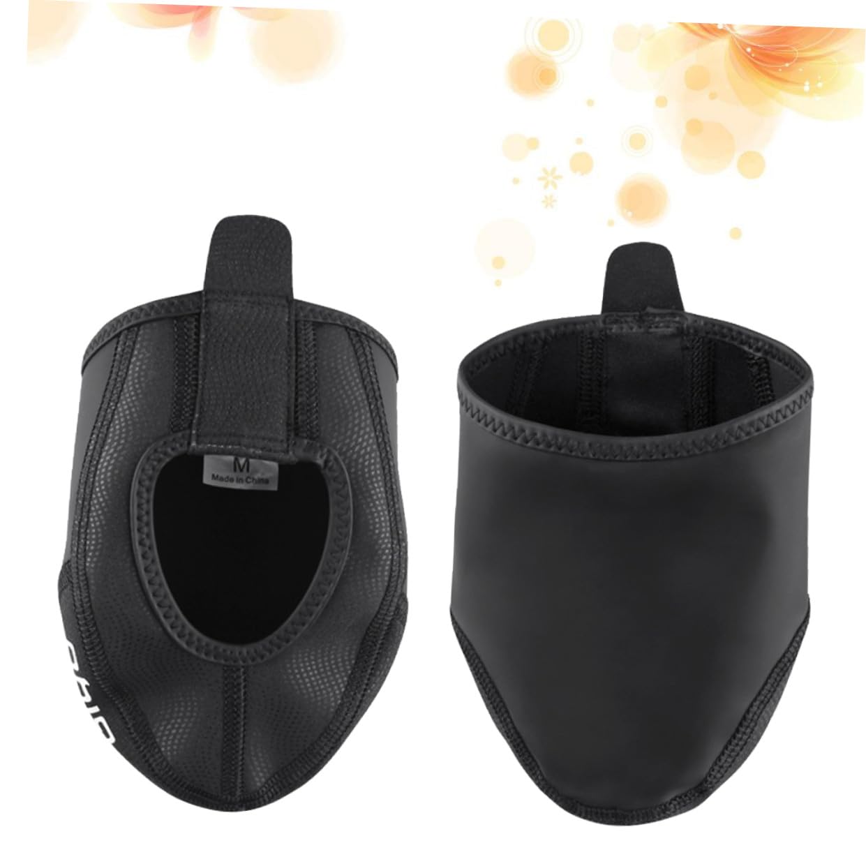 Cubrezapatillas de Ciclismo para Montaña y Carretera Funda Cálida y Resistente al Viento Antideslizante Negro XS-S Accesorio para Exteriores
