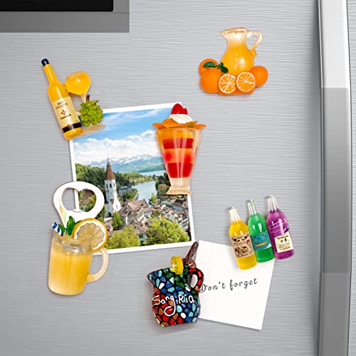 Imanes decorativos para refrigerador pack de 6 frutas 3D miniatura 4