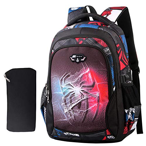 Mochila para Niños Spiderman 6 12 Años Y Niña Dibujos Animados Anime Mochilas Escolares