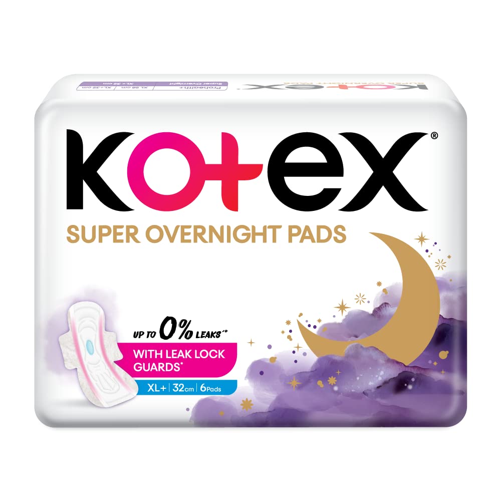 Buy Kotex Super Overnight Ultra thin Sanitary Pads for Women XL+ size