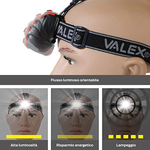 Valex 1152241 Lampada Frontale Led Head [Classe di...