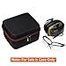 LTGEM Case for Howard Leight Honeywell Impact Sport Sound Amplification Electronic Shooting Earmuff for Genesis Sharp-Shooter Safety Eyewear Glasses, Black