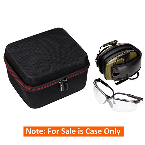 LTGEM Case for Walker's Game Ear Razor Slim or Howard Leight Impact Sport or ACTFIRE NRR 23dB Electronic Shooting Earmuff and Genesis Sharp-Shooter Shooting Glasses(Only Sale Case) - Thumbnail 3