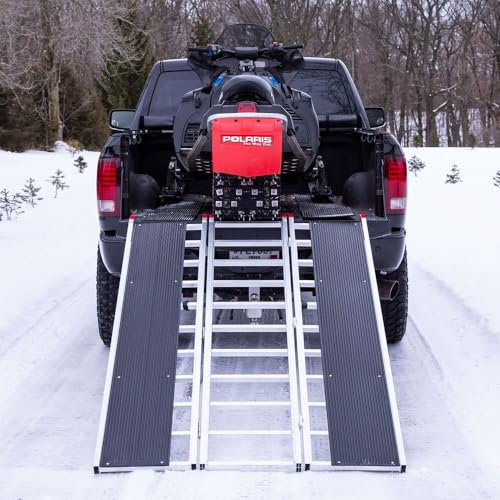 Rampa plegable extra larga para motos de nieve Black Ice miniatura 3