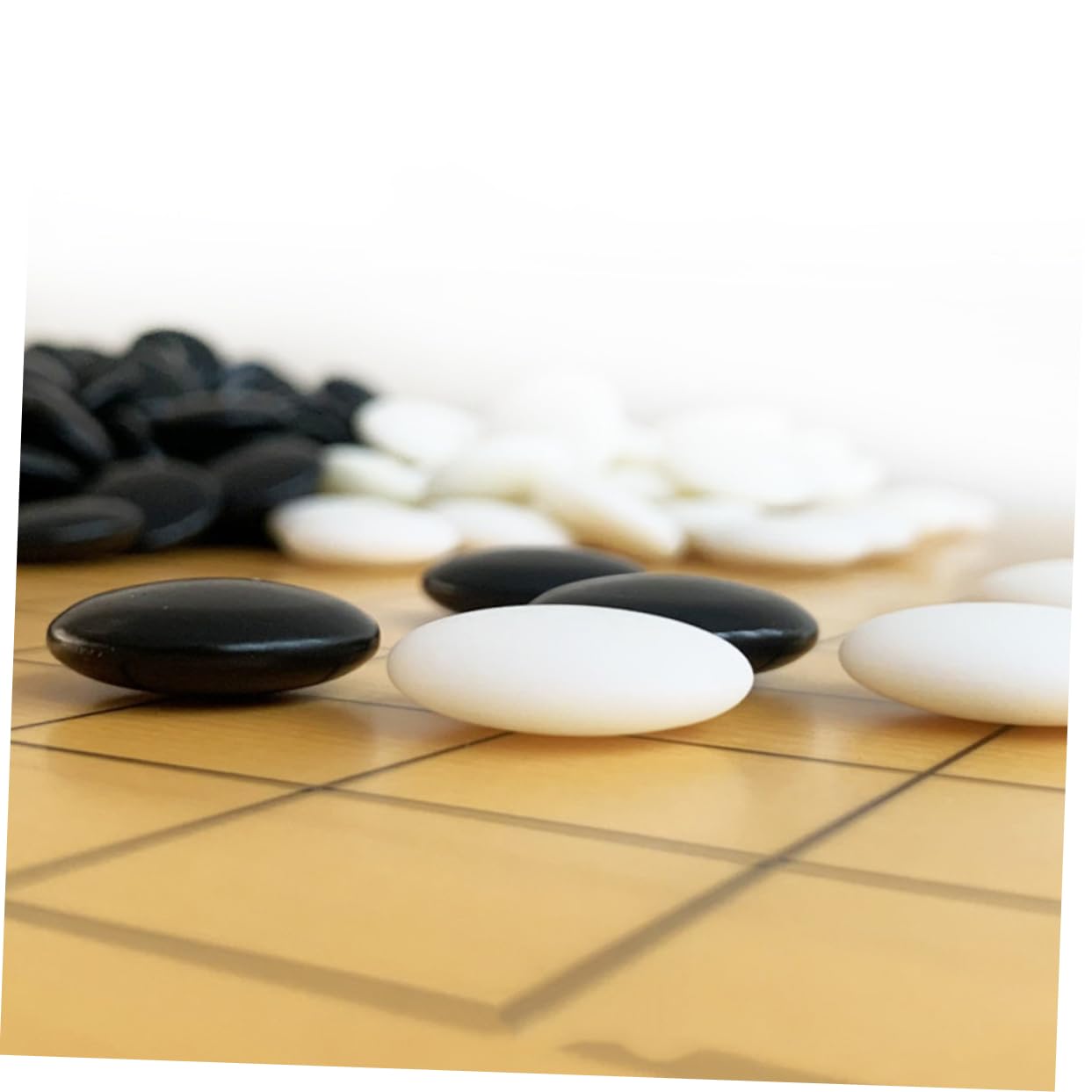 DECHOUS 360 Pezzi di Pietre da Gioco Go in Melamina Sicure e Pratiche, Stile Creativo, Resistenti per Uso Domestico e Scolastico, Accessori per Gioco da Tavolo Go