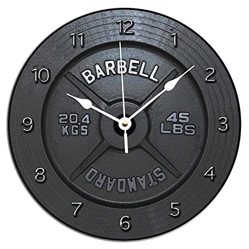 Reloj de pared rústico de madera 12 pulg silencioso vintage miniatura 1