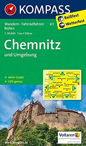 Chemnitz Und Umgebung 1 : 50 000: Wanderkarte Mit Kurzführer, Rad- Und Reitwegen. GPS-genau 
