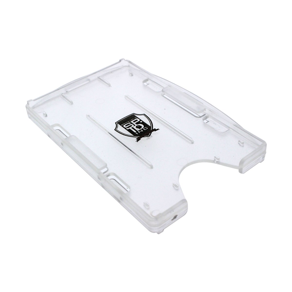 Premium Ausweishalter 5er-Pack – Offenes Gesicht 2 Kartenhalter von Specialist ID farblos