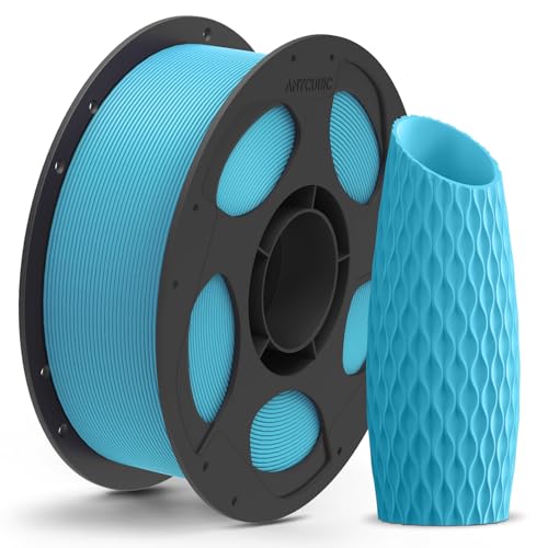 ANYCUBIC Matte PLA Filament 1.75mm, 3D Printing PLA Filament 1.75mm Dimensional Accuracy +/- 0.02mm, 1KG Reusable Spool (2.2 lbs), Sky Blue