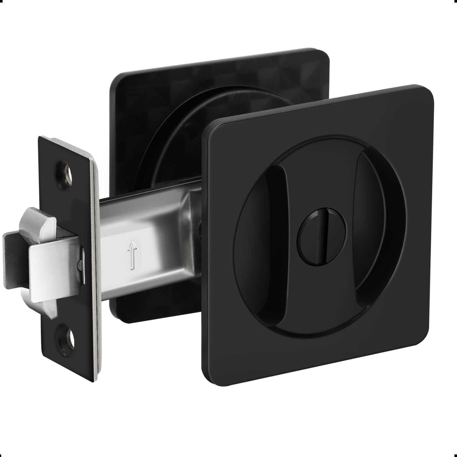 CSCRI Pocket Door Hardware, Contemporary Privacy Square Pocket Door ...
