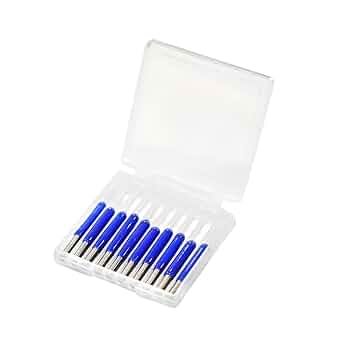 10Pcs CNC Router Bits, 30 Degree 3.175mm 1/8